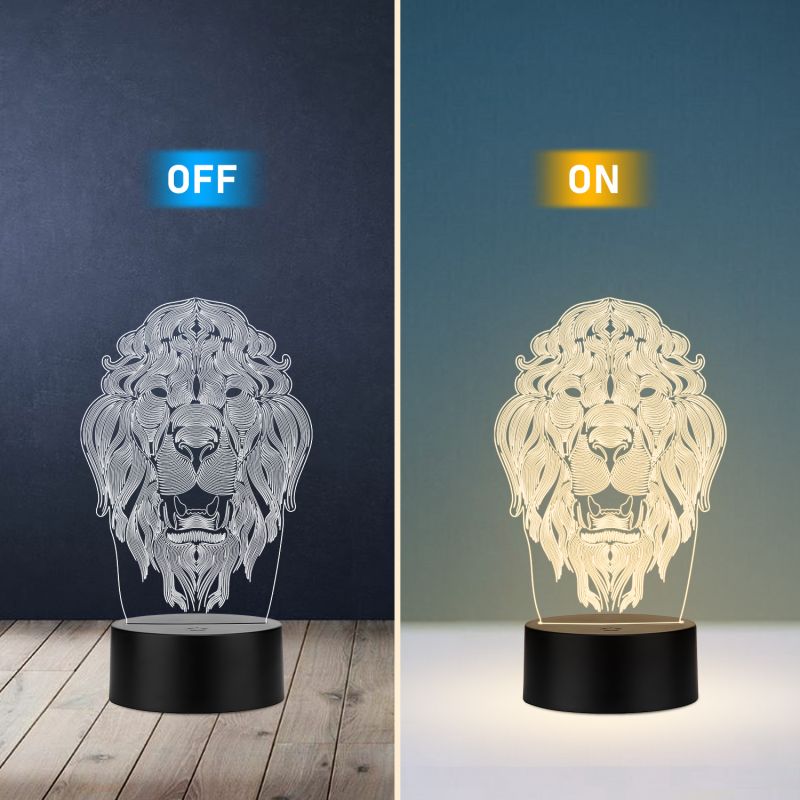 Lion-Art Lion Head Design Lamp
